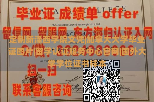 定制新泽西学院文凭|加拿大大学毕业证图片|留学认证服务中心官网|国外大学学位证书样本